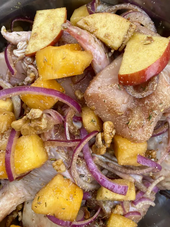 Курица с тыквой