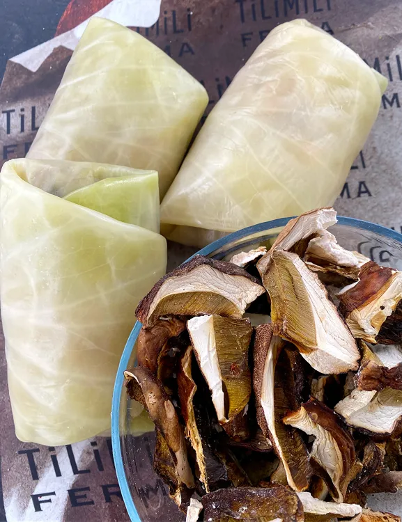Голубцы c грибами с мясом домашней курицы